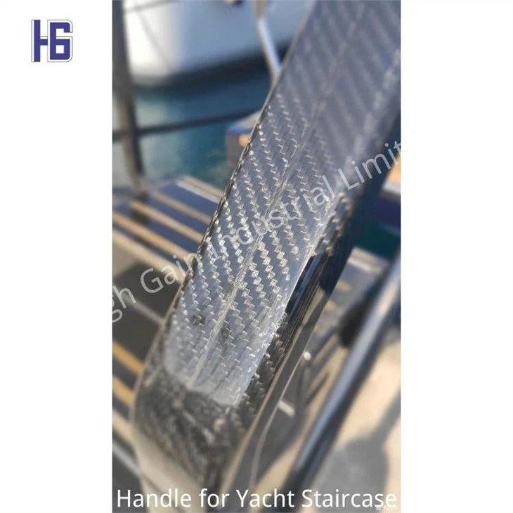 carbon fiber handle for yacht stair