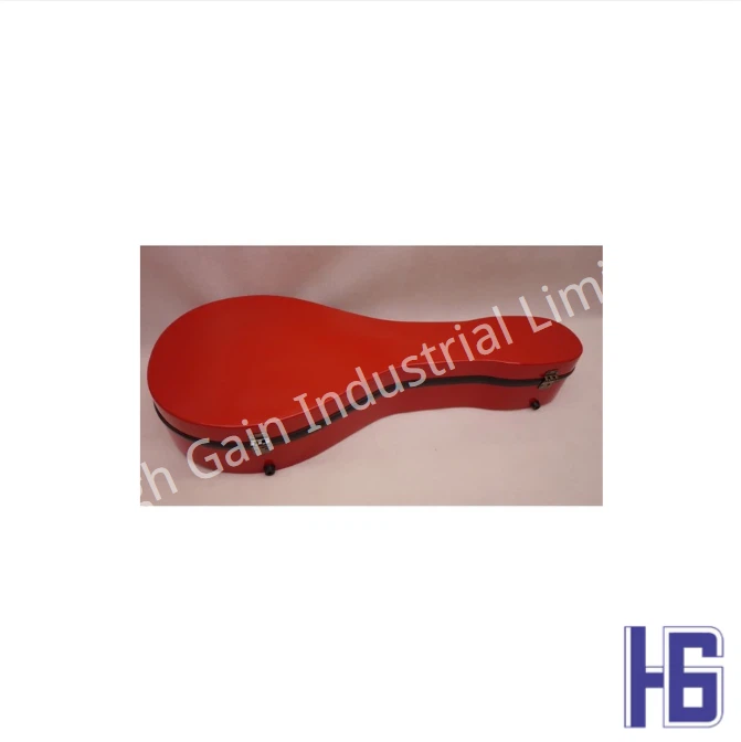 Mandolin Red A-shaped Carbon Fiber Case