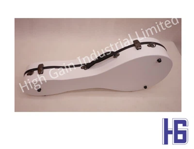 Mandolin White A-kształtna obudowa z włókna węglowego