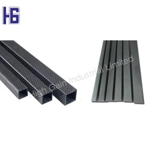 Pure Carbon Ruffled Square Tubes